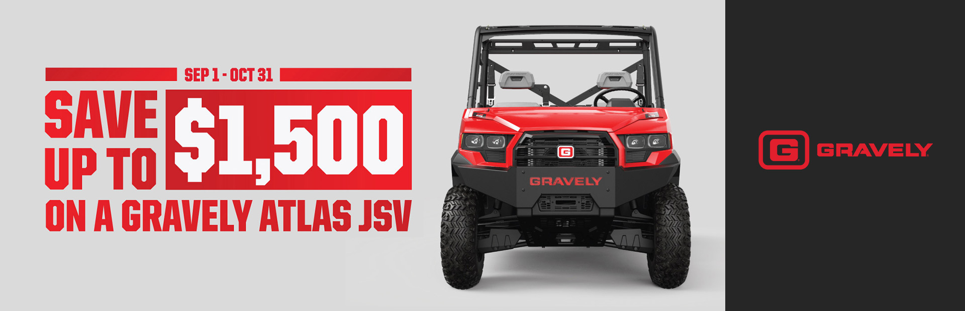 Gravely: Save Up To $1,500 On A Gravely Atlas JSV